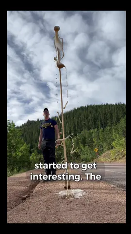 Coke and Mentos on Top of a Mountain! 🗻🧪 #TikTokTaughtMe #chemistry #stemeducation #scienceexperiments 