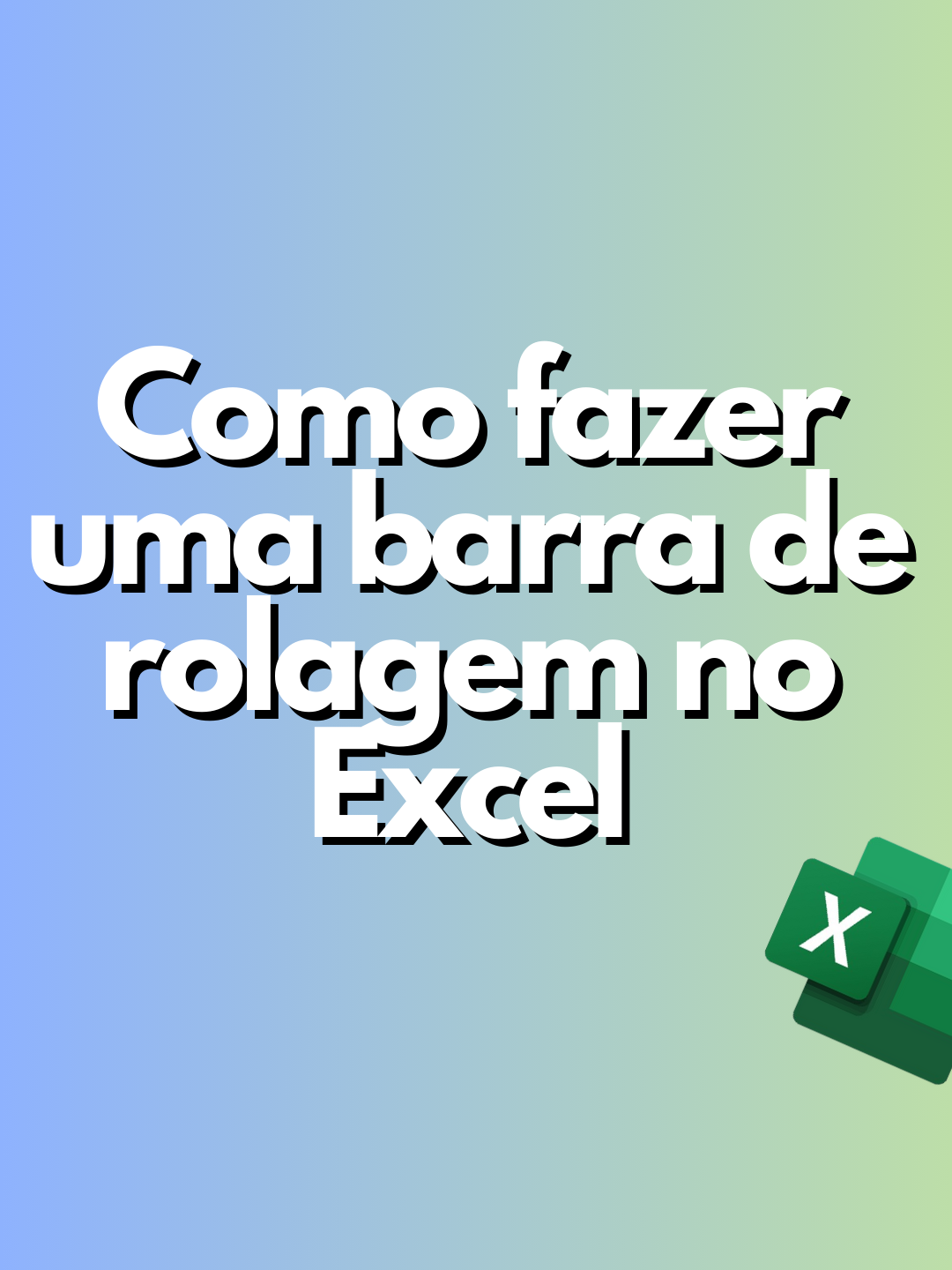 Como fazer uma barra de rolagem no Excel #Excel #excelbasico #dicasdeexcel #comofaznoexcel #dicasexcel #exceltutorial #faznoexcel