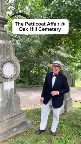 The nuggets of history are scattered throughout Oak Hill like a broken bag of M&Ms. ⁠ ⁠ Here is one interesting example of how petty bad feelings can impact our political leadership, along with a touch of irony. Would you choose to be buried next door to your least favorite person? ⁠ ⁠ #History #Irony #PetticoatAffair #HistoricalScandals #OakHillCemetery #GeorgetownHistory #PeggyEaton 