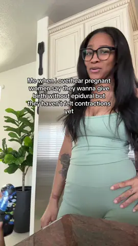 SALUTE to the natural girlies 🫡 But ima get that epidural every time lol  #pregnant #pregnancy #laboranddelivery #epidural #MomsofTikTok #momtok #fypシ゚viral #fypage 