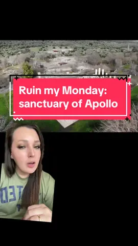 Ruin my Monday: sanctuary of Apollo 🏺 #history #archaeology #historytok #ancient #art #apollo #mythology #fyp #anthropology #roman #greekmythology #greenscreen 