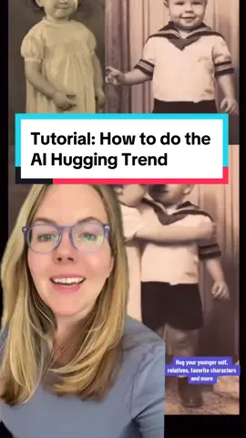 Tutorial: How to do the AI Hugging Trend step-by-step. #aihuggingtrend #aihugtrend #aivideos #aitutorial #aiimages  