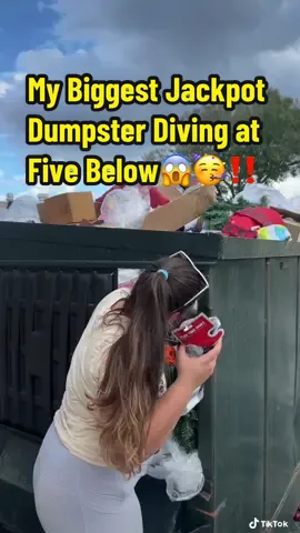 This is a throwback of one of the best jackpots i ever found dumpster diving at five below🥳😊‼️  FULL VIDEO ON YOUTUBE🎥❤️ #Meldidumpsterdive #dumpsterdive #dumpsterdiver #fivebelow #fivebelowhaul #fivebelowfinds #dumpsterfinds #dumpsterdivers 