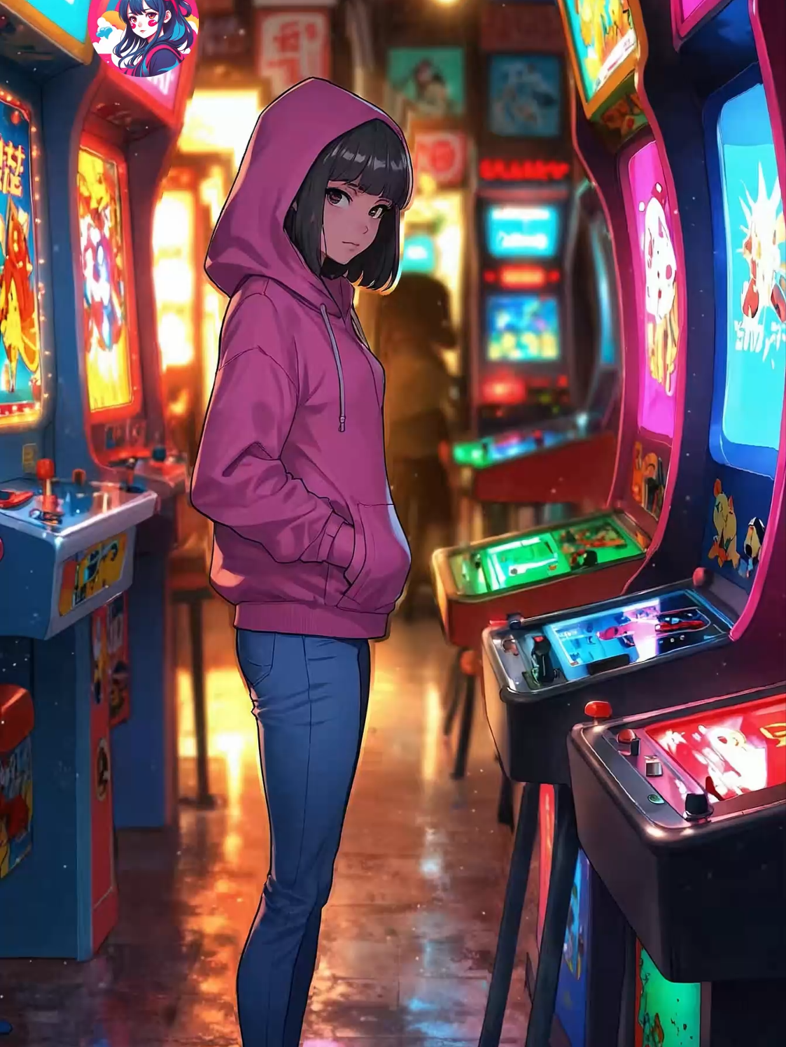 Neon lights, pixel dreams, and the thrill of the arcade 🌈🎮 Step into the world of endless possibilities. #NeonNights #KoiToNiji #gaminglife #Tokyo #Arcade #Aime #animefyp #foryoupage #animetiktok #foryou #chillmelodies