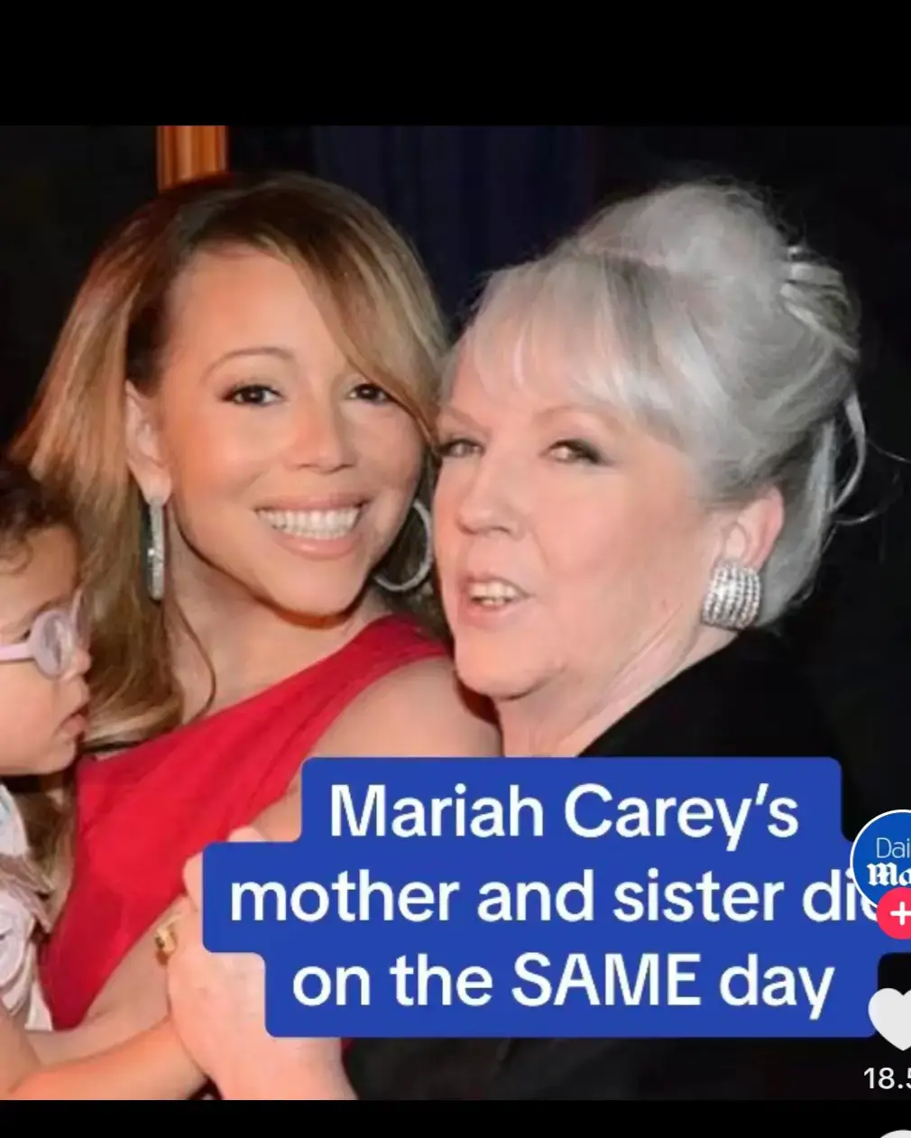 Mariah Carey's mom and sister die on SAME day  Mariah Carey has revealed her mother and sister both died on the same day.  In a heartbreaking statement the singer announced her mom Patricia, 87, and sister Alison, 63, had passed over the weekend.  She told People: 'My heart is broken that I've lost my mother this past weekend. Sadly, in a tragic turn of events, my sister lost her life on the same day.  '| feel blessed that I was able to spend the last week with my mom before she passed. I appreciate everyone's love and support and respect for my privacy during this impossible time.  There was no further information on the cause of deaths for Patricia and Alison,  #mariahcarey #rip #family #celebritynews #celebrity #breakingnews #news 