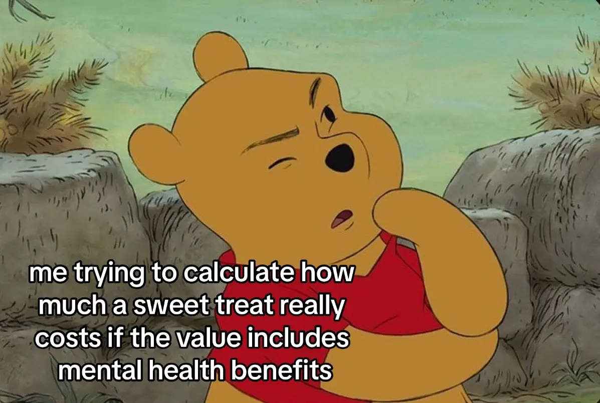 the sweet treat saga continues…. if you havent already, go get yourself a lil sweet treat today! you deserve it 🫶 #sweettreat #sweettreats #snacks #treats #dessert #treat #desserts #Foodie #FoodTok #winnie #winniethepooh #pooh #disney #fyp #foryoupage #foryou 