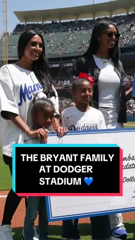 Thanks to the Bryant family for stopping by on Kobe Bryant Jersey Night at Dodger Stadium. 💙 #dodgers #sports #losangeles #lakers #NBA  