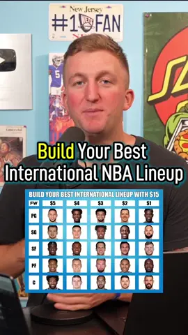 $15 To Build Your International Team! Can You Beat This? #fyp #basketball #NBA #money #budget #game #international #lukadoncic 
