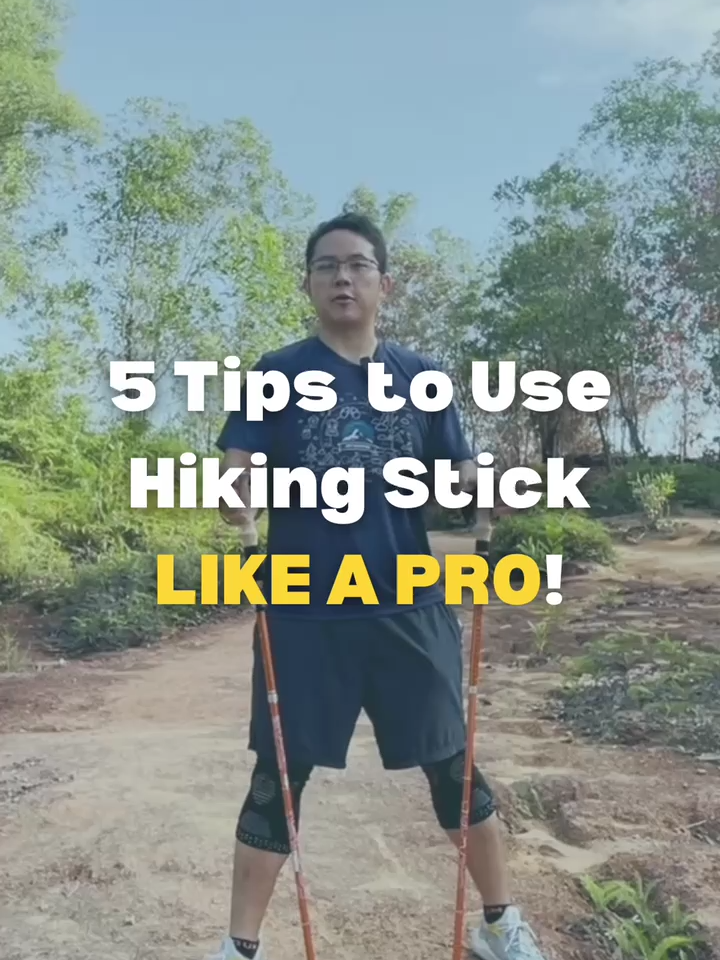 5 Tips to use Hiking Sticks LIKE A PRO !! #pttoutdoor #camping #campinglife