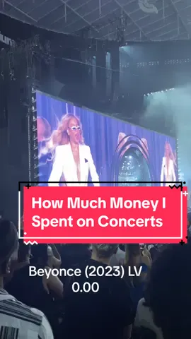 How Muuch Money I spent on Concerts  #concerts 