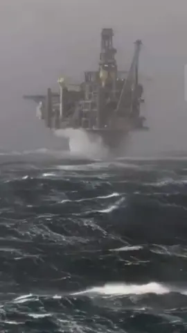 oil refinery in the middle of the Atlantic Ocean#scary