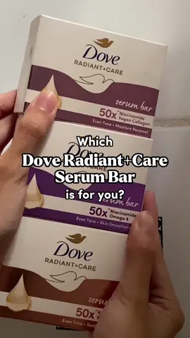 Want to know what benefits are in our niacianamide soap? Check out what Dove Radiant+Care Serum Bar suits your skin needs 🧼 This #DoveDayPH keep your eyes opened for all the best deals on your favorite Dove products! We're sure you'll #DoveItLoveIt 🛍️ #DovePH 