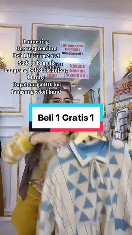 Beli 1 Dikirim 2 Stel cuma 110rban 😍 #setelanwanita  #LIVEhighlights #TikTokLIVE #LIVE #onesetpremium #onesetmurah #sponsored 