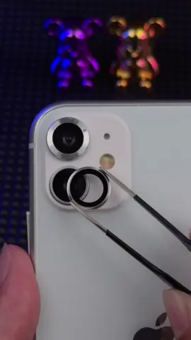 ตัวป้องกันเลนส์กล้องพรีเมี่ยม สีเงิน สำหรับ iPhone 11 #ฟิล์มกันรอยเลนส์กล้อง #เลนส์ครอบกล้อง ##cameralensprotector #lensprotector #cameraprotector #iphone11 #iphone 