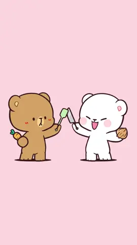 It’s cooking time~! ❤️ Feel free to mention your cooking partner~! 💖 #milkandmocha #milkmocha #mochaandmilkbears #fyp #fypシ #milkmochabear #animation #fypage #bears #cuteanimation 