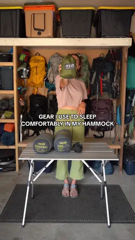 GEAR I USE TO COMFORTABLY HAMMOCK CAMP👇🏽  (All the gear items below are from @ENO Hammocks) 💤 DoubleNest Hammock 🌲Atlas Hammock Straps ✨Vesta TopQuilt 🌙Vulcan UnderQuilt 🦟*Guardian Bug Net (not featured but something we always have on hand for buggy locations!) ☔️*DryFly Rain Tarp (also not featured but also always on hand because we learned the hard way!) Have you ever tried hammock camping?!  Not ready to invest in the setup? Save this video for later! 📌 #hammocklife #sleepoutside #sleepunderthestars #campvibes #gearreview