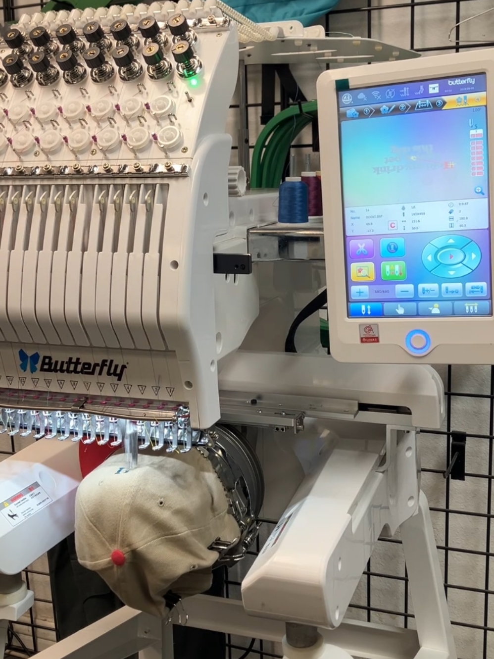 🧵✨ Enjoy the soothing sounds of our Butterfly Mini in action! This compact powerhouse is perfect for all your embroidery needs, with 15 needles and industrial-grade performance packed into a portable design. Whether you’re working on caps, shirts, or any project in between, the Butterfly Mini delivers flawless results every time. Ready to elevate your embroidery game? We’ve got this machine ready and waiting for you. Visit our website and make it yours today! #ASMR #ButterflyMini #EmbroideryMachine #IndustrialGrade #TEWH 