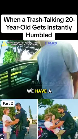 When a Trash-Talking 20-Year-Old Gets Instantly Humbled #cop #cops #copsoftiktok #police #policeofficer 