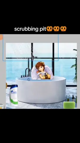 Don't laugh at my editing 🙄this is probably the worst post I've created in a hot minute #kidicarus #kidicarusuprising #scrubbing  I WAS GONNA PUT HIM IN A HOT SPRING BUT I COULDN'T FIND A VERY SPECIFIC IMAGE 😭 scrubbing characters trend hash tag