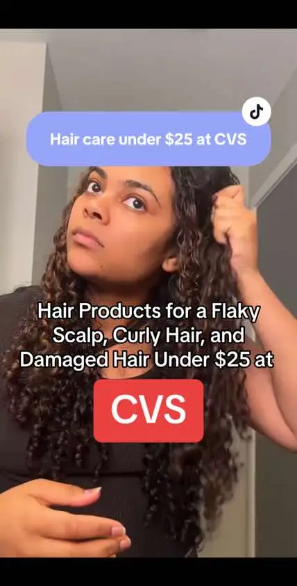 My favorite products at CVS for a flaky scalp, curly hair, and damaged hair🤍  #Haircare #Hairtips #hairscience #hairdamage #dandruff 