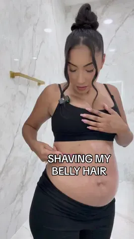SHAVING MY BELLY HAIR #realitytv #pov #pregnant #pregnancy #relatable 