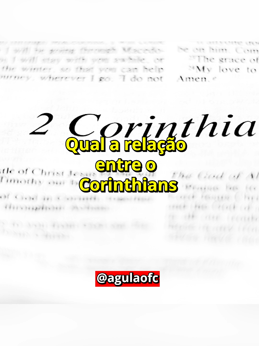 Qual a relação entre o Corinthians e o povo coríntio, da Bíblia?