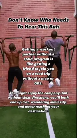 You don’t need to have a workout partner to lose weight… One of the most common struggles people face on their health and fitness journey is staying consistent.  Consistency with nutrition and of course with going to the gym.  The most common solution people try is to get a gym buddy or workout partner.  While this can make working out more fun, and keep you motivated, the truth is, this is a poor solution to inconsistency.  If your goal is fat loss, you don’t need more fun or motivation, you need RESULTS! Because, once you start seeing results, that in itself will be all the motivation needed to stay consistent. Instead of getting a gym buddy or workout partner you need to make sure you have a plan that addresses your dietary needs, and has you doing workouts that fit your goals, abilities and schedule.  When you have all that dialed in, a workout partner is a PLUS and will make the process more fun.  But without all that dialed in, getting a workout partner is like inviting a friend on a road trip without having a map or GPS.  You’ll both end up wandering around aimlessly ! If you’re tired of being stuck at a plateau or of getting workout partners who also struggle with consistency, check this out.  Next Friday I’m hosting a free LIVE WORKSHOP where I’ll be giving out the exact steps to help you lose 15-30 lbs in the next 90 days.  Want access? Comment or DM me “LIVE”  #fatloss #iifym #weightloss #fit #fitfam #GymTok #FitTok 