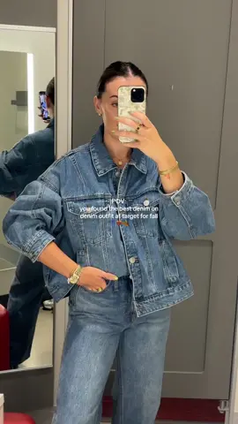 run to target — denim on denim is going to be a HUGE trend for fall and I’m here for it 🍂🤎👖 very demureeeee @target  #target #targetrun #targettok #targetfinds #targethaul #tryonhaul #tryon #targettryon #denim #jeans #targetmusthaves #fallfashion #fallootd #jeans #denimondenim #alldenim #jeanoutfit  #affordablestyle #denimjacket #outfitinspo #targetstyle #targetfashion #fashionunder100  #affordablefashion #fallfashion #fallfinds #fallootd #jeansunder50