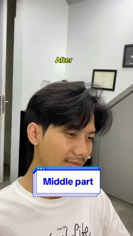 Middle part gaya rambut belah tengah yang bakalan cocok buat kalian yang punya rambut lurus dan kaku #middlepart #gayarambut #modelrambut #rambutlurus #potongrambutdikotawisata #barbershopkotawisata #underscorebarbers 
