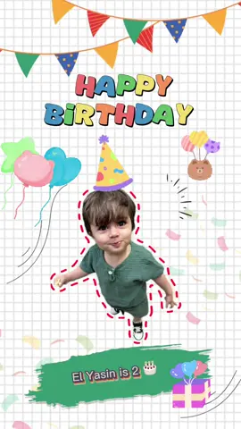 Happy Birthday my Sunshine Elyasin is 2 years old now! 🤩🎊 #kids #Love #viral #birthday #cute #baby #tiktok #happy #CapCut