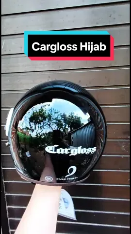 cargloss hijab warna black glossy original 100%, wajib punya helm secakep ini #carglosshijab #cargloss #helmcargloss #helmet #carglossori #fyp 