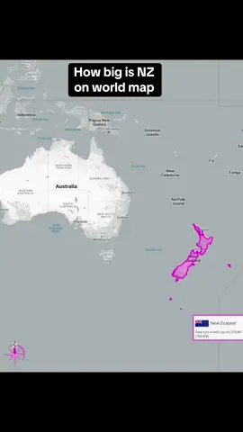 New Zealand on world map  🇳🇿 #nz #map #world #aotearoa #stats #kiwis #asia #usa #parati #naruto #meme #pov #viral #trend #cr7 
