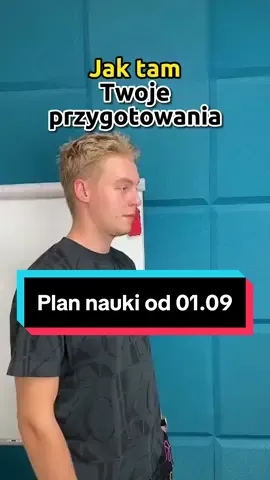 Gotowy plan nauki od 1 września 👨‍💻
