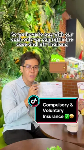 Is compulsory insurance enough?⁉️ . Or should you consider enhancing your package with voluntary coverage to Travel Tenang in Thailand🤩👍🏼‼️ . . #minitravel1982 #traveltiktok #thailandtraveltips #carinsurance 