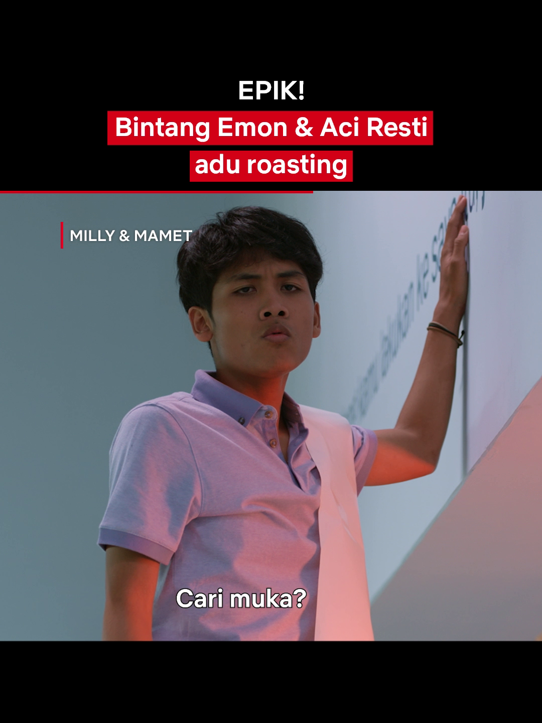 Emang mukanya #BintangEmon ke mana sampe harus dicari-cari?  #Netflix #Milly&Mamet #FilmIndonesia #AciResti