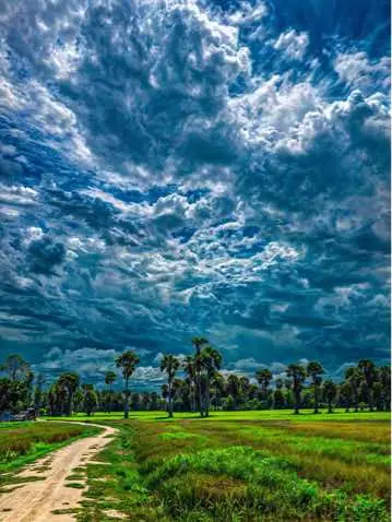 #Lightroom ទេសភាពស្រុកស្រែ💖🌾🌴☁️