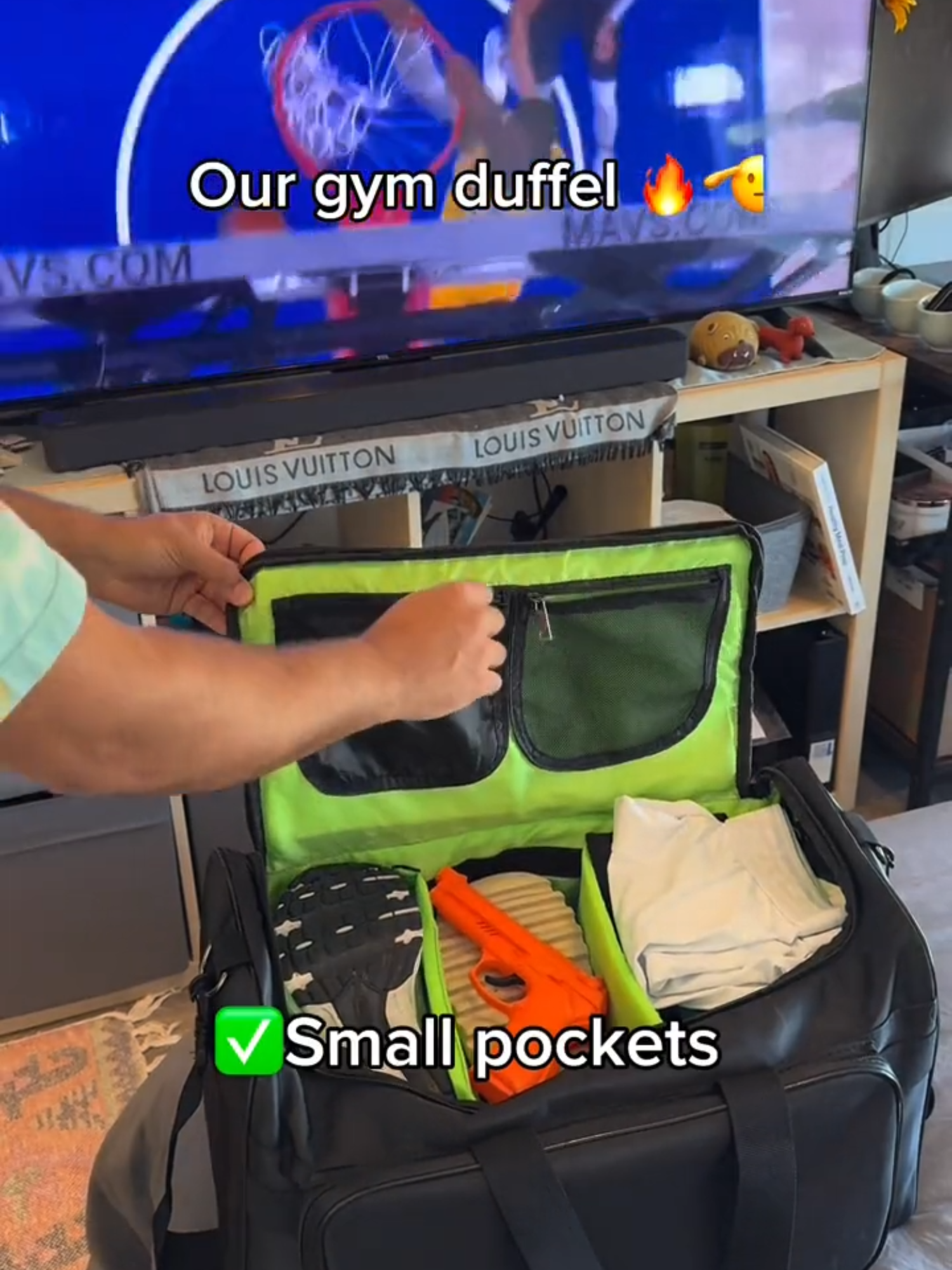 If you still use a back pack for the gym, seek help now...  #gym #travel #sneakerhead #duffel #bag #viral #fyp #packing #organize