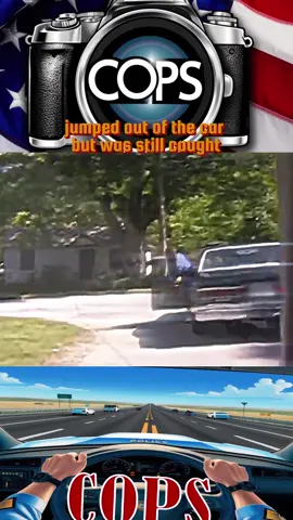 Jumped out of the car but was still caught #cops #police #action #bodycam #usa 
