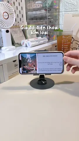 Giá Đỡ Điện Thoại Máy Tính Bảng JYoohome Xoay 360 Hợp Kim Nhôm, Kệ Điện Thoại Xem Phim Livestream