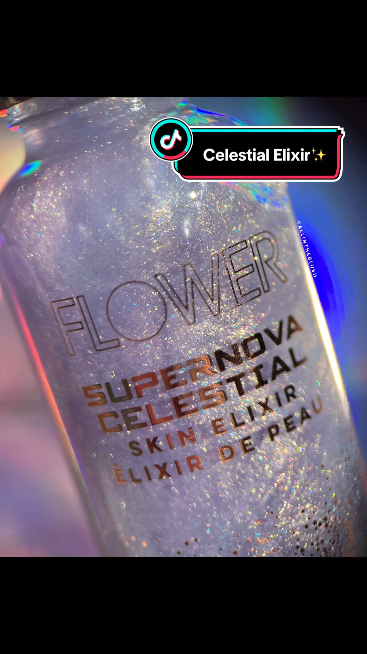 How beautiful is the Supernova Celestial Skin Elixir from @FLOWER Beauty 😍 Infused with lavender oil + antioxidant-rich Jojoba seed oil to nourish & soothe skin✨Available for $18.50 at @Ulta Beauty online & flowerbeauty.com🧡 #flowerbeauty #makeup #ulta #ultabeauty #ultafinds #skinelixir #ethereal #purplemakeup #makeuptok #beauty #BeautyTok #beautyprimer #primer #makeupprimer #supernova #flowersupernovacelestialelixer #macro #macrophotography 