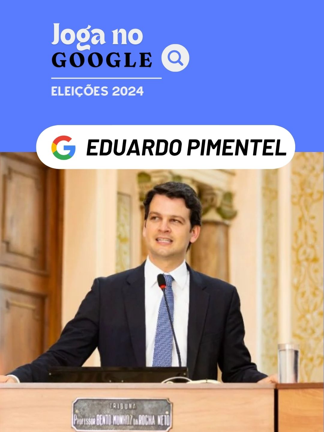 JOGA NO GOOGLE | ESPECIAL ELEIÇÕES | Eduardo Pimentel, atual vice-prefeito de Curitiba e candidato pelo PSD à Prefeitura da capital paranaense, responde às perguntas mais feitas sobre ele no Google. Assista a todos os vídeos da série no site do Estadão. #política #eleições2024 #curitiba