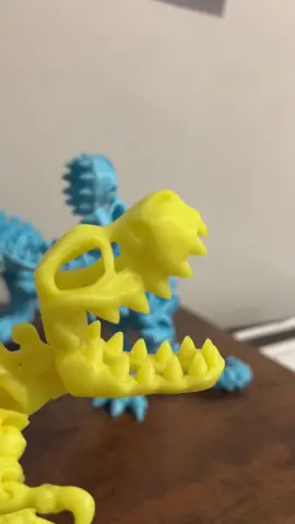 Dinosaurssssss #crunch #dino #3dprinted #glow #articulated #backtoschool #trex #jane 