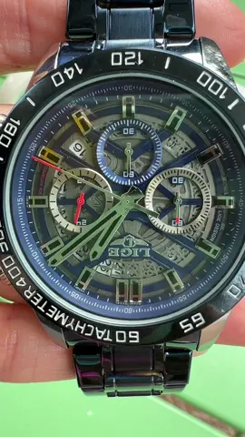 Cool Casual Blue Watch. Waterproof, 3 dial display, stainless steel strap, for less than $30🔥🔥🔥 #tiktokshop #shop #fy #trending #watch #menswatches #business #casual #businessman #watchformen 