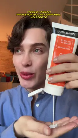 Posso passar protetor solar corporal no rosto? Venha ver SKINARMY 👊🏻 #skincare #protetorsolarfacial #protetorsolar #protetorsolarcorporal #principiaskincare #cupomprincipia #fyp #foryou  @JARDEL | SKINARMY 👊🏻 