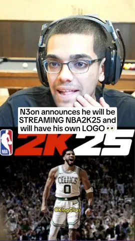 N3on announces he will be STREAMING NBA2K25 and will have his own LOGO 👀 #n3on #n3onclips #viral #fyp #nba2k #nba2k25