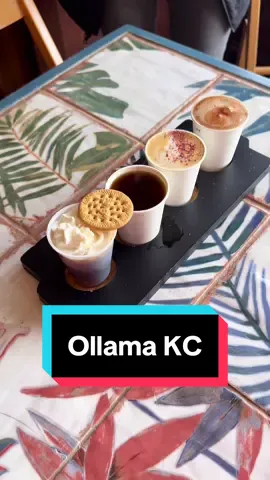 ✌️Local KC Coffee Shop!✌️ I headdd to one of my fav KC coffee shops @Ollama this week to try out a couple of their new menu items. Here are my flights below! 👇 🍌 You have to order the BBL that has purè de platano & syrup, cinnamon, oat milk, topped with banana cold foam. May be my new fav coffee drink! Created by Alyssa!  ✈️ If you haven’t already, you need to come and try their coffee flights! This is a great way to try four different menu items and learn which unique flavors you like best! 💁‍♀️ Each one of their baristas came up with one new drink on their menu! Ask the staff who created your drink!  Here are some specials at Ollama below 👇  • Mondays • Free pastry with drink purchase • Tuesdays • Order of quesadillas $5  • Wednesdays • Cafe De Olla $4  📍Ollama 523 SW Blvd KCMO  ➕Save for a coffee date!➕ #kccoffee #coffeeflights #swblvdkc