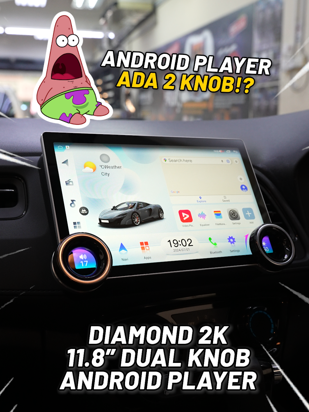 JC Automart | Android Player yang tercanggih siap dengan knob controller untuk memudahkan pemanduan korang ketika di jalan raya! Boleh kata antara yang pertamalah yang ada Dual Knob ni! Hanya ada di JC Automart Puchong je tau! #fyp #fypシ゚ #androidplayer #dualknob #androidplayer360 #androidplayermurah #semartwoo #puchong #puchongutama #aksesorikereta #makeupkereta #androidautowireless