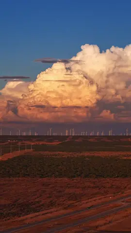 Was traveling the back roads of Texas en route to another story, when we caught the sun setting on a thunderstorm growing east of Ballinger Texas.