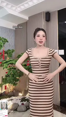 Đầm body sọc #ngocluciestore #dambody #vaybody #thoitrangnu #casualdress 