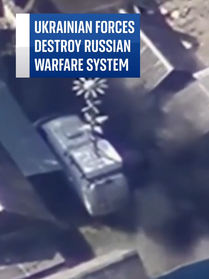 Ukrainian Special Operations Forces have reportedly destroyed a Russian Sapphire electronic warfare system in Kursk. #Ukraine #Russia #Kursk #Footage #War